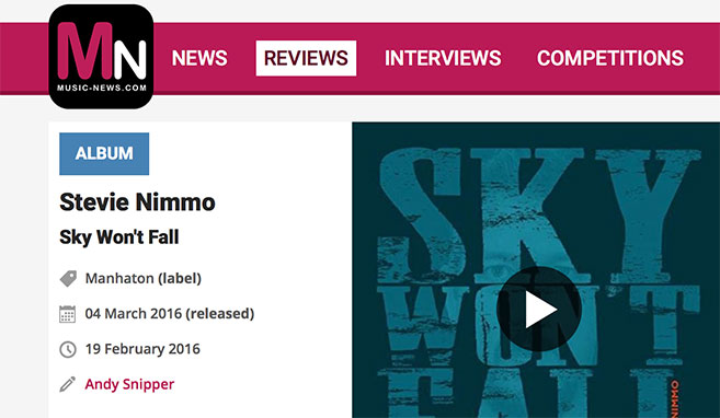 Music News Review Sky Wont Fall